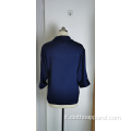 Top blu in 2 pezzi da donna 100% poliestere